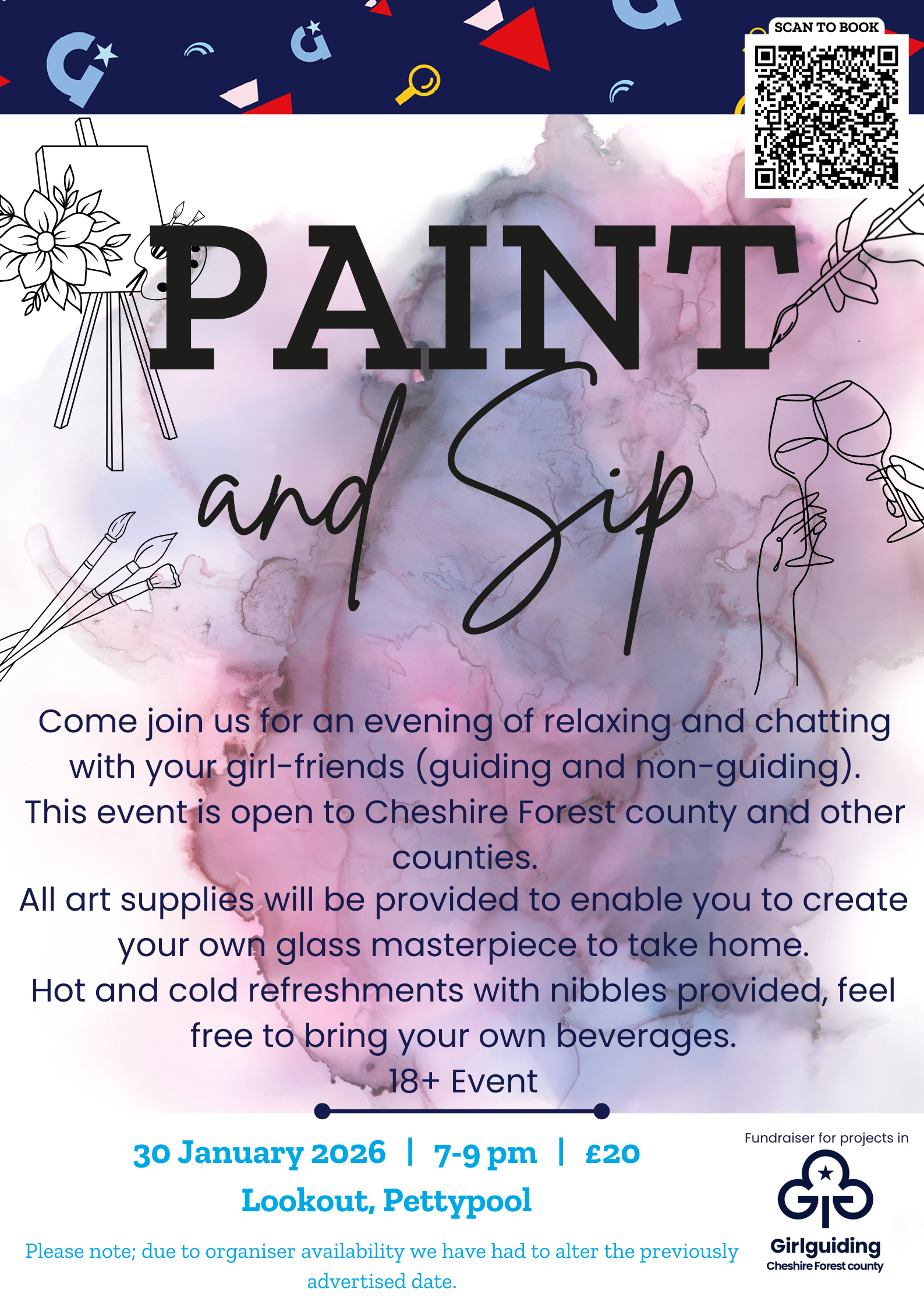 Paint and Sip Poster